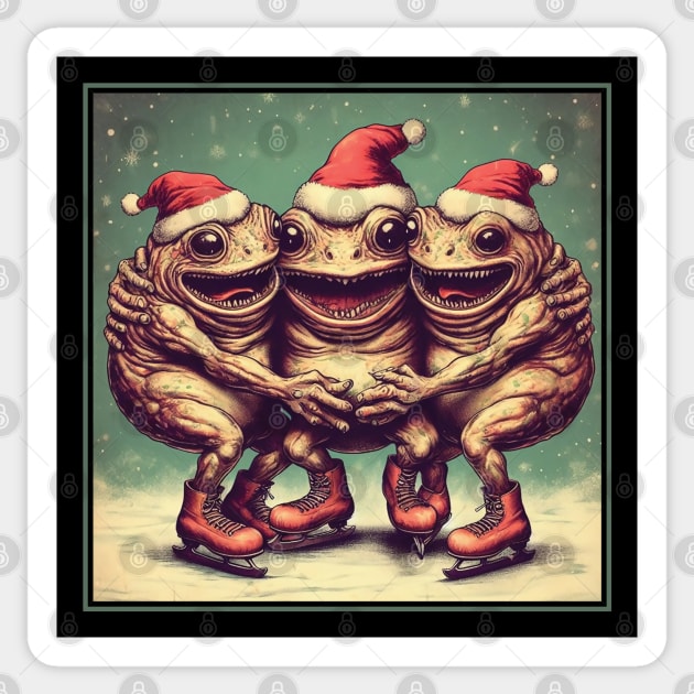 Festive Froggie Sticker by Trendsdk